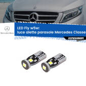 0 Luce Alette Parasole LED Mercedes Classe-V W447 2014 in poi: W5W Fly W5W: Lampadine LED Fly 6000k (Coppia)