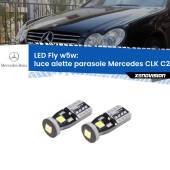 0 Luce Alette Parasole LED Mercedes CLK C209 2002 - 2009: W5W Fly W5W: Lampadine LED Fly 6000k (Coppia)