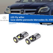 0 Luce Alette Parasole LED Mercedes GL X166 2012 - 2015: W5W Fly W5W: Lampadine LED Fly 6000k (Coppia)