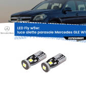 0 Luce Alette Parasole LED Mercedes GLE W166 2015 - 2018: W5W Fly W5W: Lampadine LED Fly 6000k (Coppia)