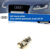 0 Luce Alette Parasole LED per Audi A5 8T 2007 - 2017: Aura w5w W5W: lampadina LED Aura 6000k
