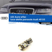 0 Luce Alette Parasole LED per Audi A8 D3 2002 - 2009: Aura w5w W5W: lampadina LED Aura 6000k