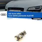 0 Luce Alette Parasole LED per Audi R8 2007 - 2015: Aura w5w W5W: lampadina LED Aura 6000k