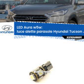 0 Luce Alette Parasole LED per Hyundai Tucson JM 2004 - 2010: Aura w5w W5W: lampadina LED Aura 6000k