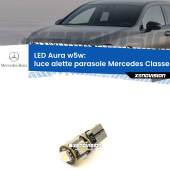 0 Luce Alette Parasole LED per Mercedes Classe-A W176 2012 - 2018: Aura w5w W5W: lampadina LED Aura 6000k