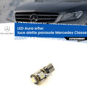 0 Luce Alette Parasole LED per Mercedes Classe-M W166 2011 - 2015: Aura w5w W5W: lampadina LED Aura 6000k