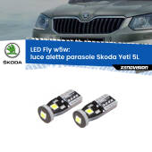 0 Luce Alette Parasole LED Skoda Yeti 5L 2009 - 2017: W5W Fly W5W: Lampadine LED Fly 6000k (Coppia)