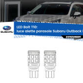 0 Luce Alette Parasole LED Subaru Outback BS 2014 in poi: T10 Bolt T10: LED Bolt 6000k (Coppia)
