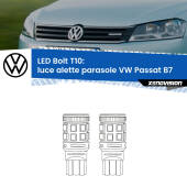 0 Luce Alette Parasole LED VW Passat B7 2010 - 2014: T10 Bolt T10: LED Bolt 6000k (Coppia)