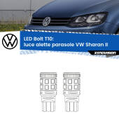 0 Luce Alette Parasole LED VW Sharan II 2010 - 2019: T10 Bolt T10: LED Bolt 6000k (Coppia)