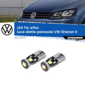 0 Luce Alette Parasole LED VW Sharan II 2010 - 2019: W5W Fly W5W: Lampadine LED Fly 6000k (Coppia)