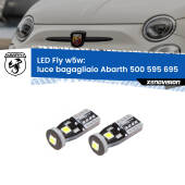 0 Luce Bagagliaio LED Abarth 500 595 695 2008 - 2022: W5W Fly W5W: Lampadine LED Fly 6000k (Coppia)