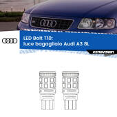 0 Luce Bagagliaio LED Audi A3 8L 1996 - 2003: T10 Bolt T10: LED Bolt 6000k (Coppia)
