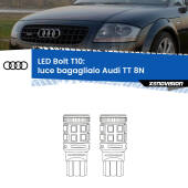0 Luce Bagagliaio LED Audi TT 8N 1998 - 2006: T10 Bolt T10: LED Bolt 6000k (Coppia)