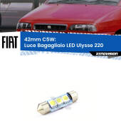 0 Luce Bagagliaio LED c5w 41mm Fiat Ulysse 220 1994 - 2002 (Coppia) C5W C10W Led Canbus 41mm a 3 Ultra Led Xenovision - Bianco Lunare 6000k (Coppia)