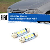 0 Luce Bagagliaio LED c5w 41mm Fiat Palio 1996 - 2003 (Coppia) C5W C10W Led Canbus 41mm a 3 Ultra Led Xenovision - Bianco Lunare 6000k (Coppia)
