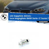 0 Luce Bagagliaio LED c5w 42mm per BMW Serie-2 Tourer F45, F46 2014 - 2018 c5w 42mm: LED Sapphire - Premium Top di Gamma - Chip LED Philips 5700k