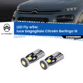 0 Luce Bagagliaio LED Citroën Berlingo III 2018 in poi: W5W Fly W5W: Lampadine LED Fly 6000k (Coppia)