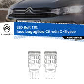 0 Luce Bagagliaio LED Citroën C-Elysee 2012 in poi: T10 Bolt T10: LED Bolt 6000k (Coppia)