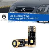 0 Luce Bagagliaio LED Citroën C2 2003 - 2009: T10 GoldStar T10 (W5W) Goldstar Coppia LED Canbus Next Gen