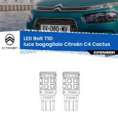 0 Luce Bagagliaio LED Citroën C4 Cactus  2014 in poi: T10 Bolt T10: LED Bolt 6000k (Coppia)
