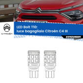 0 Luce Bagagliaio LED Citroën C4 III 2020 in poi: T10 Bolt T10: LED Bolt 6000k (Coppia)
