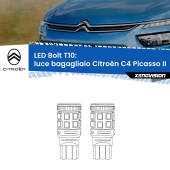 0 Luce Bagagliaio LED Citroën C4 Picasso II 2013 in poi: T10 Bolt T10: LED Bolt 6000k (Coppia)
