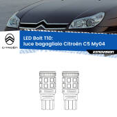 0 Luce Bagagliaio LED Citroën C5 My04 2004 - 2008: T10 Bolt T10: LED Bolt 6000k (Coppia)