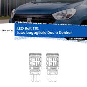 0 Luce Bagagliaio LED Dacia Dokker 2012 in poi: T10 Bolt T10: LED Bolt 6000k (Coppia)