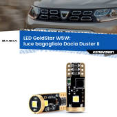 0 Luce Bagagliaio LED Dacia Duster II 2017 in poi: T10 GoldStar T10 (W5W) Goldstar Coppia LED Canbus Next Gen