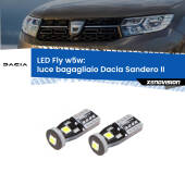0 Luce Bagagliaio LED Dacia Sandero II 2012 in poi: W5W Fly W5W: Lampadine LED Fly 6000k (Coppia)