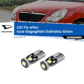 0 Luce Bagagliaio LED Daihatsu Sirion 2005 - 2008: W5W Fly W5W: Lampadine LED Fly 6000k (Coppia)