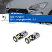 0 Luce Bagagliaio LED DS DS 3 2015 in poi: W5W Fly W5W: Lampadine LED Fly 6000k (Coppia)
