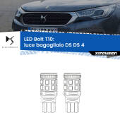 0 Luce Bagagliaio LED DS DS 4 2015 in poi: T10 Bolt T10: LED Bolt 6000k (Coppia)