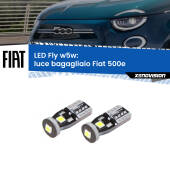 0 Luce Bagagliaio LED Fiat 500e 2020 in poi: W5W Fly W5W: Lampadine LED Fly 6000k (Coppia)