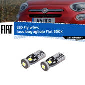 0 Luce Bagagliaio LED Fiat 500X  2014 in poi: W5W Fly W5W: Lampadine LED Fly 6000k (Coppia)