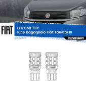0 Luce Bagagliaio LED Fiat Talento III 2016 - 2020: T10 Bolt T10: LED Bolt 6000k (Coppia)