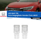 0 Luce Bagagliaio LED Honda Civic Mk10 2016 - 2020: T10 Bolt T10: LED Bolt 6000k (Coppia)