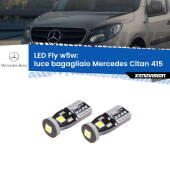 0 Luce Bagagliaio LED Mercedes Citan 415 2012 in poi: W5W Fly W5W: Lampadine LED Fly 6000k (Coppia)