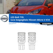 0 Luce Bagagliaio LED Nissan Micra V K14 2016 in poi: T10 Bolt T10: LED Bolt 6000k (Coppia)