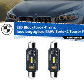 0 Luce Bagagliaio LED per BMW Serie-2 Tourer F45, F46 2014 - 2018: C5W BlackForce 41mm (Coppia) C5W 41mm: LED Blackforce 6000k (Coppia)