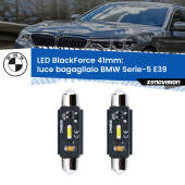 0 Luce Bagagliaio LED per BMW Serie-5 E39 1996 - 2003: C5W BlackForce 41mm (Coppia) C5W 41mm: LED Blackforce 6000k (Coppia)