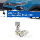 0 Luce Bagagliaio LED per Citroën C3 III 2016 in poi: W5W X-Tee W5W (T10) LED X-Tee (Coppia)