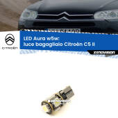0 Luce Bagagliaio LED per Citroën C5 II 2008 - 2014: Aura w5w W5W: lampadina LED Aura 6000k