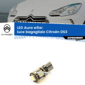 0 Luce Bagagliaio LED per Citroën DS3  2009 - 2015: Aura w5w W5W: lampadina LED Aura 6000k