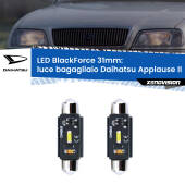 0 Luce Bagagliaio LED per Daihatsu Applause II 1997 - 2000: C5W BlackForce 31mm (Coppia) C5W 31mm: LED Blackforce 6000k (Coppia)