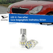 0 Luce Bagagliaio LED per Daihatsu Sirion 2005 - 2008: W5W X-Tee W5W (T10) LED X-Tee (Coppia)