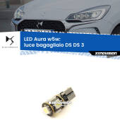 0 Luce Bagagliaio LED per DS DS 3 2015 in poi: Aura w5w W5W: lampadina LED Aura 6000k