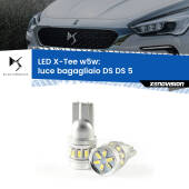 0 Luce Bagagliaio LED per DS DS 5 2015 in poi: W5W X-Tee W5W (T10) LED X-Tee (Coppia)