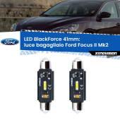 0 Luce Bagagliaio LED per Ford Focus Mk2 2004 - 2011: C5W BlackForce 41mm (Coppia) C5W 41mm: LED Blackforce 6000k (Coppia)